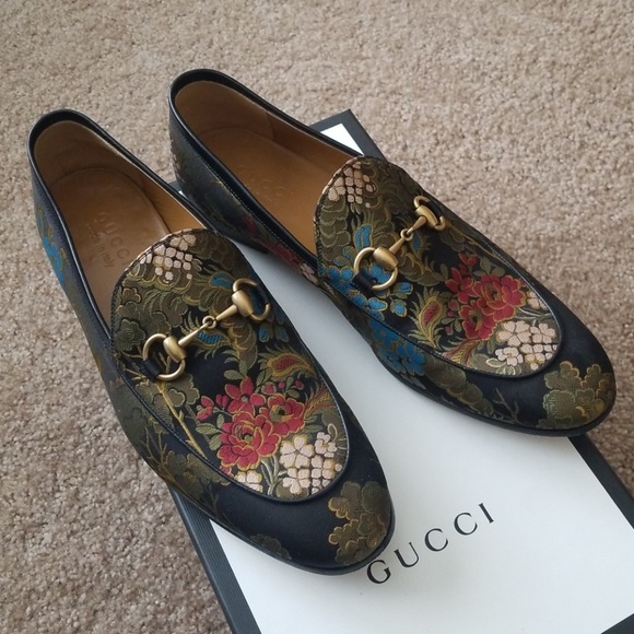 gucci jordaan jacquard loafer